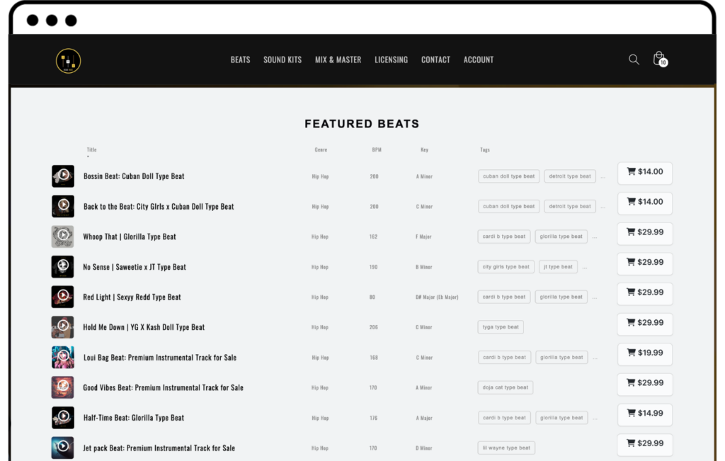 Beatifyy Pro: Shopify Beat Store Template – Beatifyy Store : Shopify ...